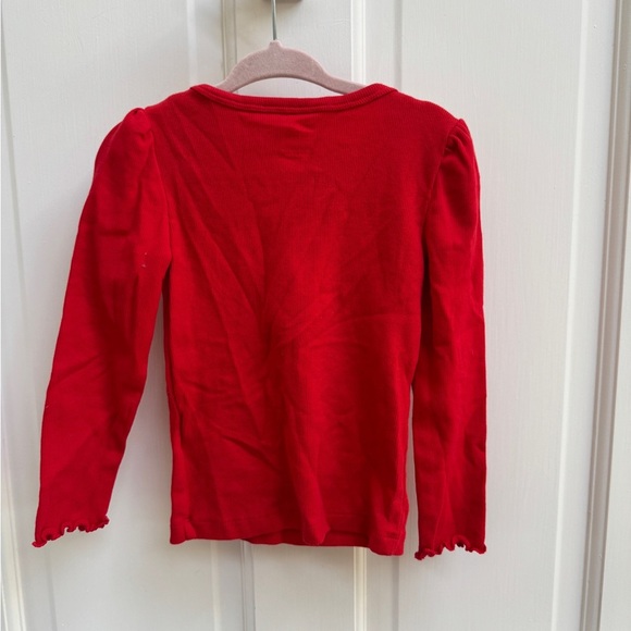 NWOT Carter's 2T Girls Red Long Sleeve Tee Blouse for Casual Comfort - Picture 5 of 5